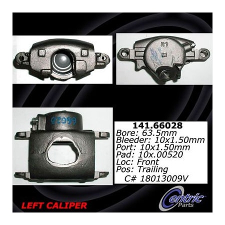 Centric Semi-Loaded Brake Caliper, Parts, 141.66028 141.66028